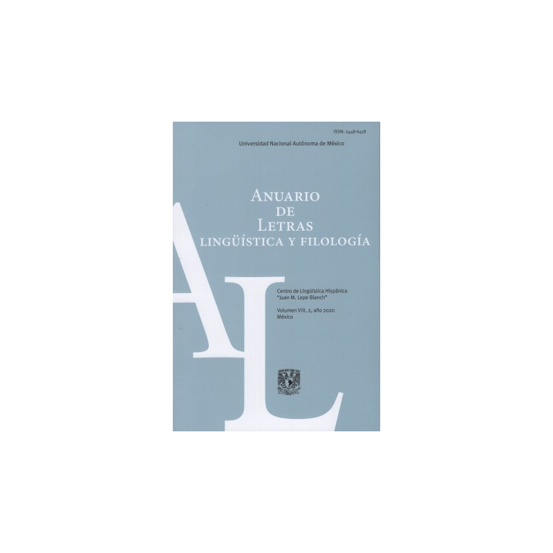 Anuario de Letras. Lingüística y Filología 8-2
