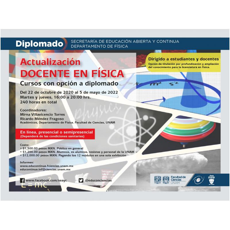 Pago por Módulo - Admisión UNAM: Diplomado de Titulación en Física