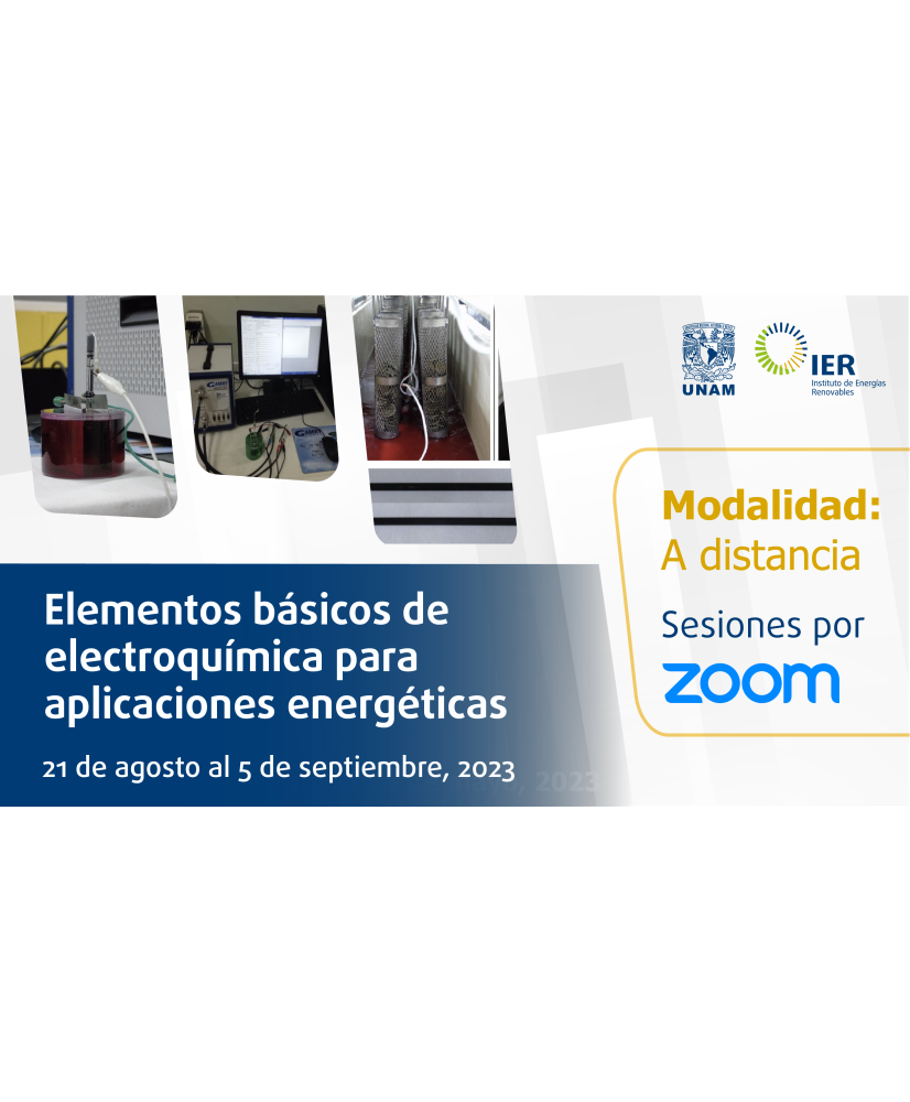 Admisión Estudiantes: Elementos básicos de electroquímica para aplicaciones energéticas