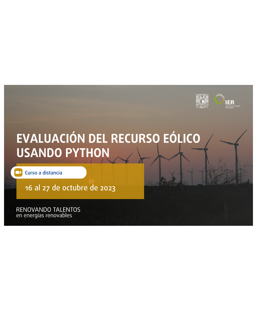 Admisión General: Evaluación del recurso eólico con Python
