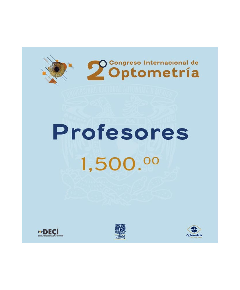 Admisión Profesores: 2do. Congreso Internacional de Optometría