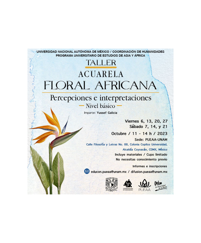 Admisión UNAM: Taller de Acuarela Floral Africana - Percepciones e Interpretaciones