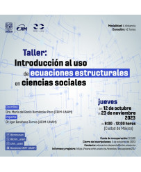 Admisión General: Taller de introducción al uso de modelos de ecuaciones estructurales en ciencias sociales