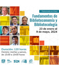 Admisión UNAM, SIBIUNAM, Convenios - Pago Único: Diplomado Fundamentos de Biblioteconomía y Bibliotecología