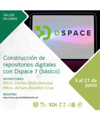 Admisión General: Construcción de repositorios digitales con Dspace 7 (básico)