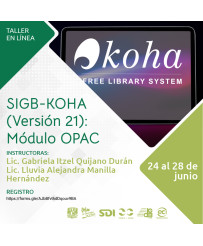 Admisión UNAM: SIGB-KOHA (Versión 21): Módulo OPAC