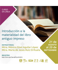 Admisión UNAM: Introducción a la materialidad del libro antiguo impreso
