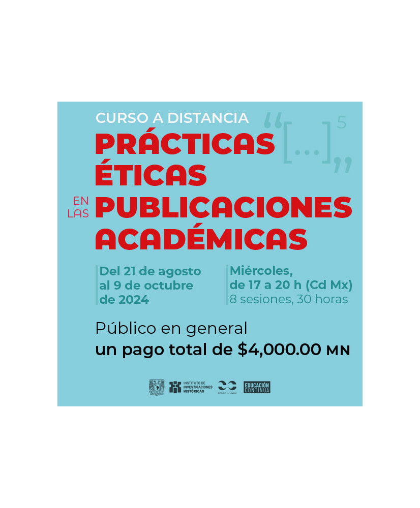 Admisión General - Pago Único: Curso de prácticas éticas en las publicaciones académicas.