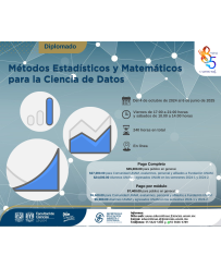 Alumnos UNAM: Diplomado de Métodos Estadísticos y Matemáticos para la Ciencia de Datos - Pago Único