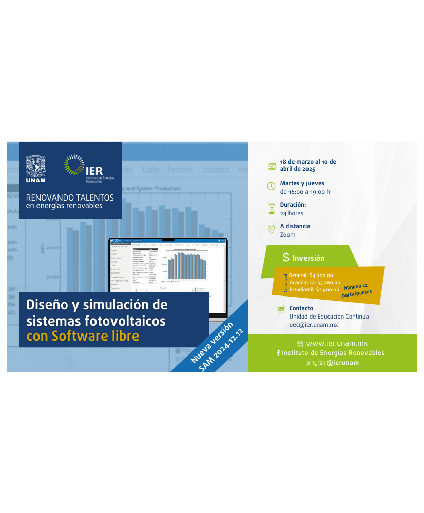 Admisión Académicos: Diseño y Simulación de SFV con software libre (2025)