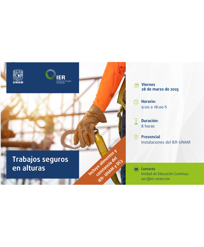 Admisión Estudiantes: Trabajos Seguros en Alturas